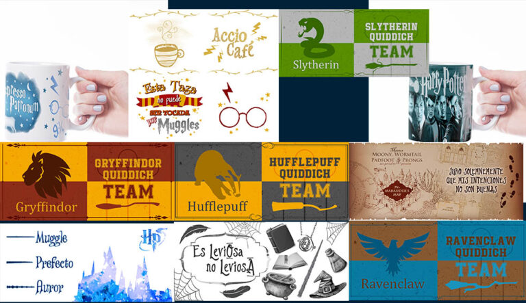 Diseños de Harry Potter para sublimar tazas