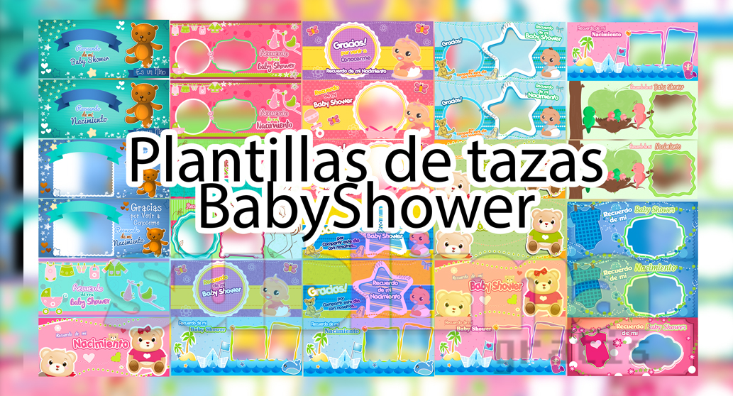 Plantillas para tazas Baby Shower